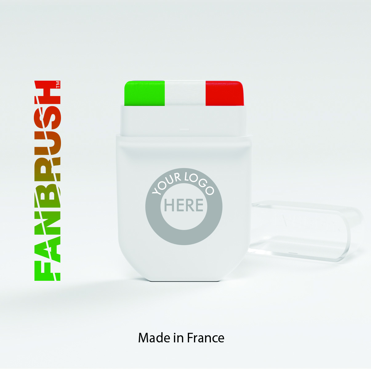 FANBRUSH Green-White-Red