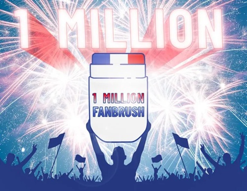 1 Million Fanbrush® for the Rugby World Cup