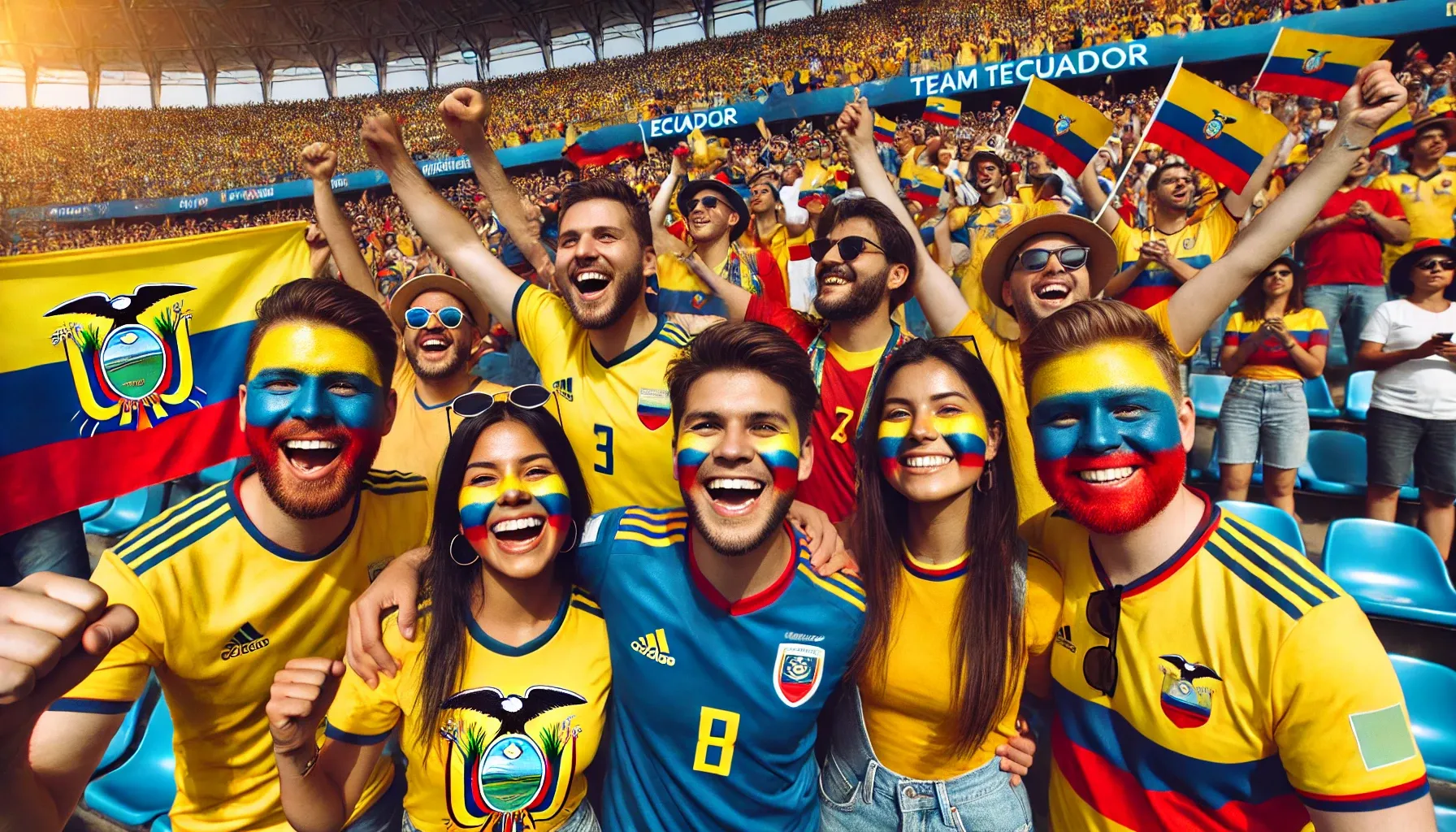 Fan face paint in ECUADOR