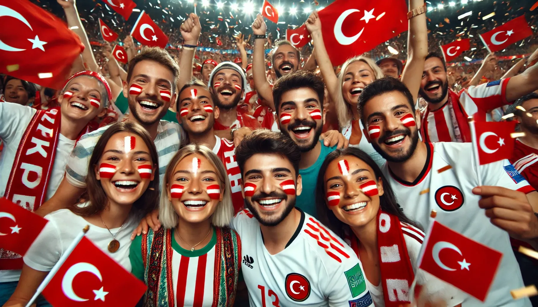 Fan face paint in TURKEY